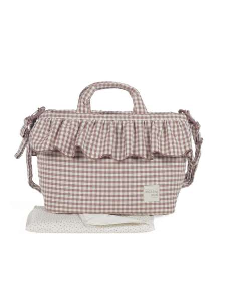 Bolso Organizador Cuadro Vichy Moka col. Praliné 1120800664 Walking Mum