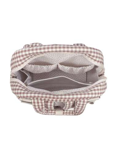 Mochila Cuadro Vichy Moka col....