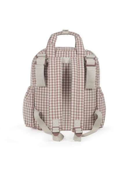 Mochila Cuadro Vichy Moka col. Praliné 1120800668 Walking Mum