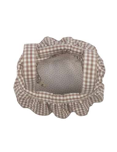 Bolso Bucket Cuadro Vichy Moka col....
