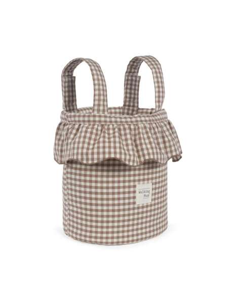 Bolso Bucket Cuadro Vichy Moka col. Praliné 1120800804 Walking Mum