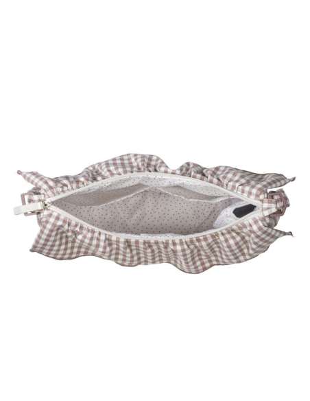 Bolso Crossbody Góndola Cuadro Vichy Moka col. Praliné 1120800672 Walking Mum