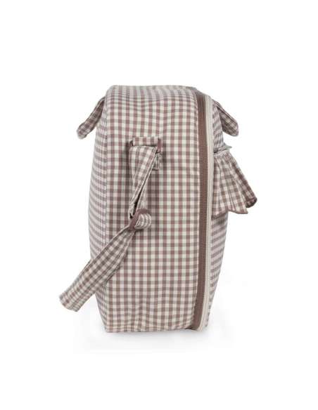 Maleta Cuadro Vichy Moka col. Praliné 1120800676 Walking Mum