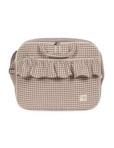 Maleta Cuadro Vichy Moka col. Praliné 1120800676 Walking Mum