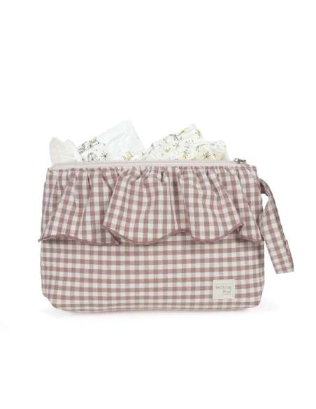Neceser Cuadro Vichy Moka col. Praliné 1120800684 Walking Mum