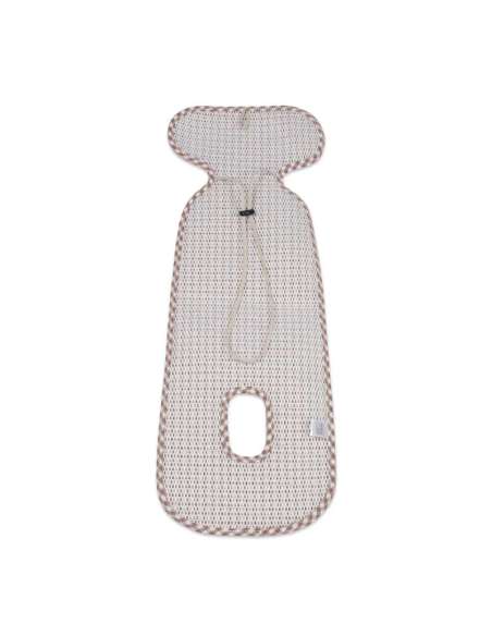 Colchoneta Silla de Auto Cuadro Vichy Moka col. Praliné 1120800785 Walking Mum