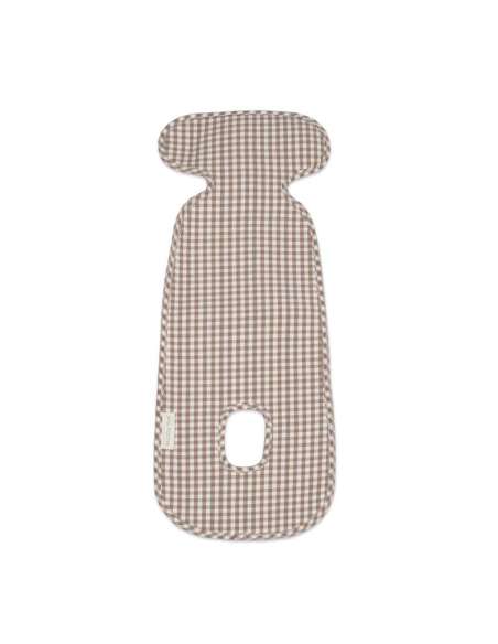 Colchoneta Silla de Auto Cuadro Vichy Moka col. Praliné 1120800785 Walking Mum