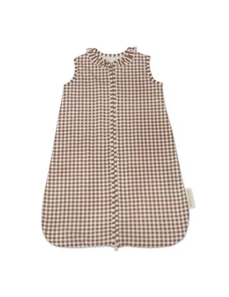 Saco Dormir TOG 0.5 Cuadro Vichy Moka col. Praliné 1120800720 Walking Mum