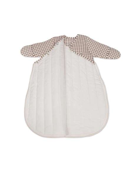 Saco Dormir TOG 2.5 Cuadro Vichy Moka col. Praliné 1120800789 Walking Mum