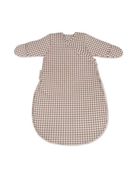 Saco Dormir TOG 2.5 Cuadro Vichy Moka col. Praliné 1120800789 Walking Mum