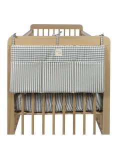 Organizador Cuna Cuadro Vichy Matcha col. Praliné...