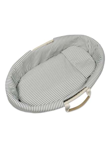 Vestiduras Moisés (funda + edredón + bajera + almohada) Cuadro Vichy Matcha col. Praliné 1120800737 Walking Mum