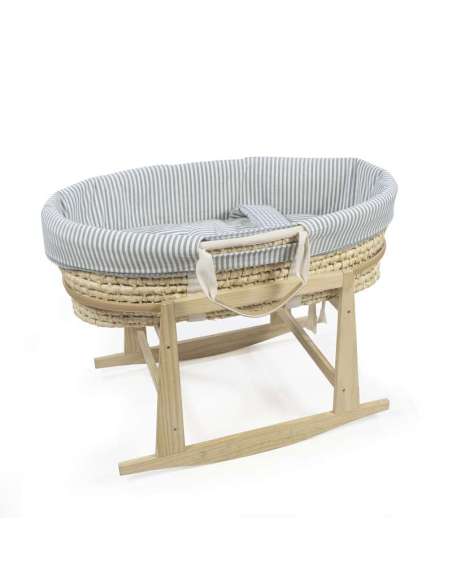 Vestiduras Moisés (funda + edredón + bajera + almohada) Cuadro Vichy Matcha col. Praliné 1120800737 Walking Mum