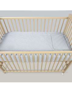 Set Vestidura cuna edredón+ Bajera + Almohada Cuadro... 2