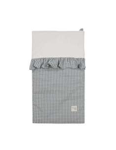 Saco Arrullo Capota Cuadro Vichy Matcha col. Praliné... 2