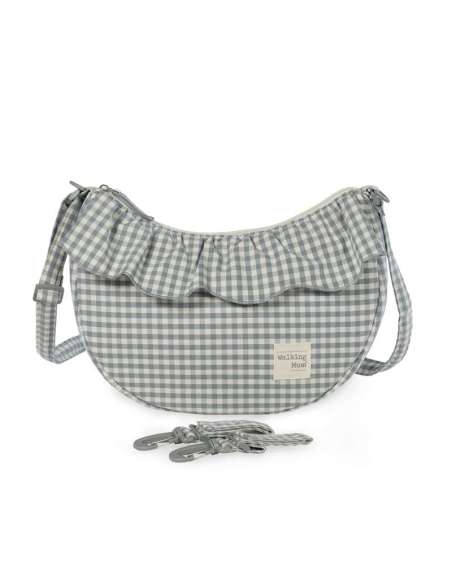 Bolso Crossbody Góndola Cuadro Vichy Matcha col. Praliné 1120800673 Walking Mum