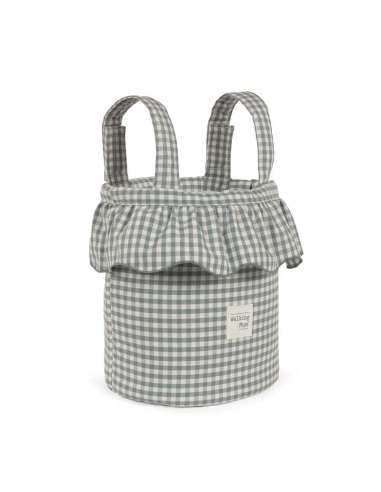 Bolso Bucket Cuadro Vichy Matcha col....