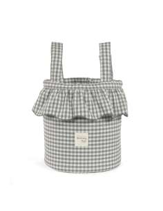 Bolso Bucket Cuadro Vichy Matcha col. Praliné 1120800805...