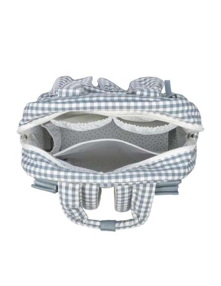 Mochila Cuadro Vichy Matcha col. Praliné 1120800669 Walking Mum