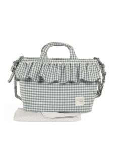 Bolso Organizador Cuadro Vichy Matcha col. Praliné...