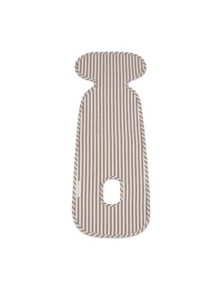 Colchoneta Silla de Auto Rayas Moka col. Praliné 1120800787 Walking Mum