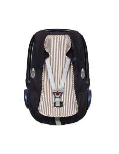 Colchoneta Silla de Auto Rayas Moka col. Praliné...
