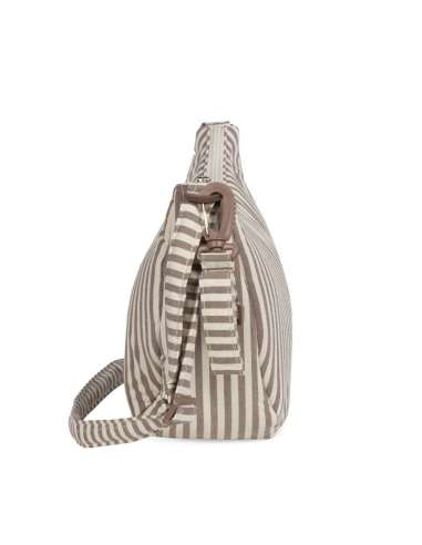 Bolso Crossbody Góndola Rayas Moka...