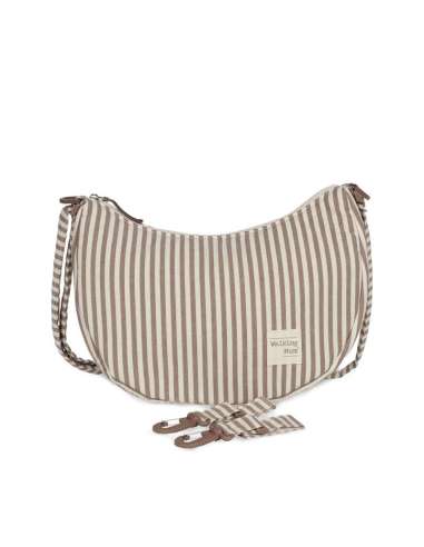 Bolso Crossbody Góndola Rayas Moka...