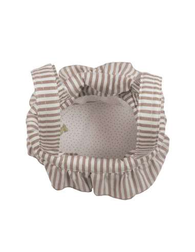Bolso Bucket Rayas Moka col. Praliné...