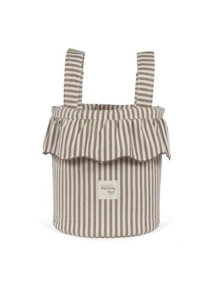 Bolso Bucket Rayas Moka col. Praliné 1120800806 Walking Mum