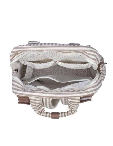 Mochila Rayas Moka col. Praliné...