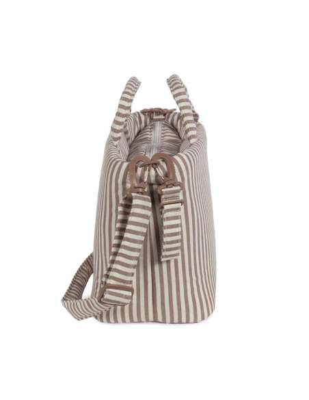 Bolso Organizador Rayas Moka col. Praliné 1120800666 Walking Mum