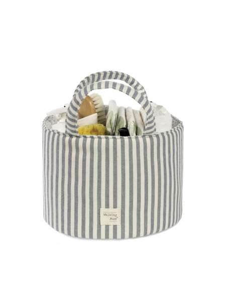 Cesta Organizadora Rayas Matcha col. Praliné 1120800745 Walking Mum