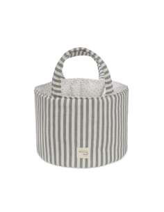 Cesta Organizadora Rayas Matcha col. Praliné 1120800745...