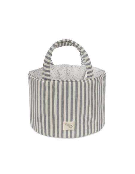 Cesta Organizadora Rayas Matcha col. Praliné 1120800745 Walking Mum