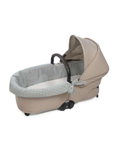 Interior Capazo Dual Rayas Matcha col. Praliné 1120800705 Walking Mum