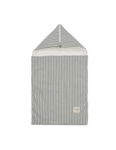 Saco Arrullo Capota Rayas Matcha col. Praliné 1120800697...