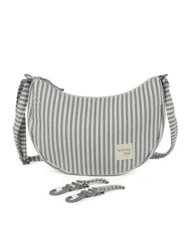 Bolso Crossbody Góndola Rayas Matcha...