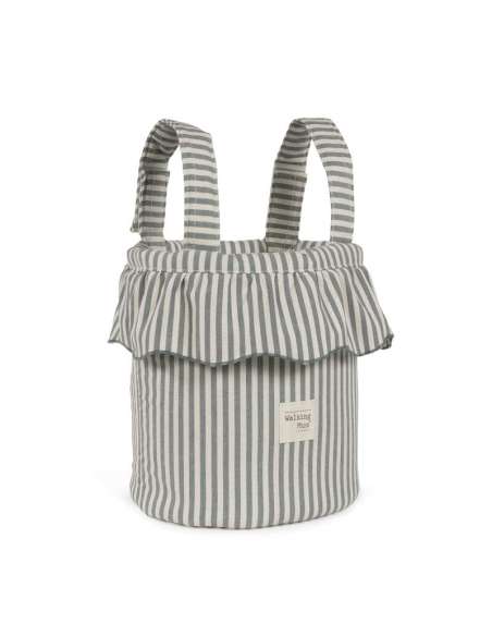 Bolso Bucket Rayas Matcha col. Praliné 1120800807 Walking Mum