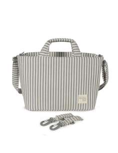 Bolso Organizador Rayas Matcha col. Praliné 1120800667... 2