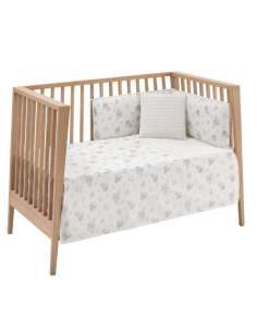 Juego 2 PCS. Colcha I-V. Cuna 60 Globe Crudo 60x120x3cm...