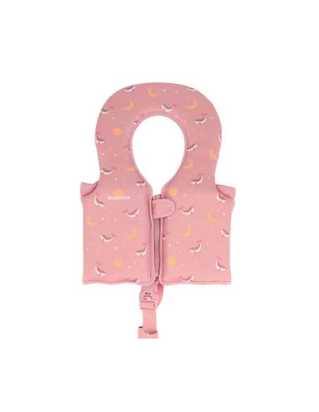 Chaleco Flotador Aprendizaje Monnëka Whale Pink Talla 1-2 años Tutete