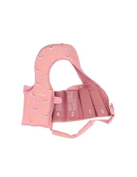 Chaleco Flotador Aprendizaje Monnëka Whale Pink Talla 1-2 años Tutete