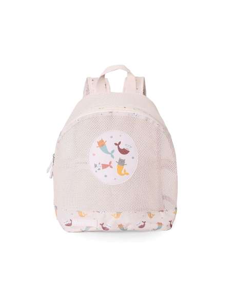 Mochila Infantil Antiarena Monnëka Mermaid Cats Tutete
