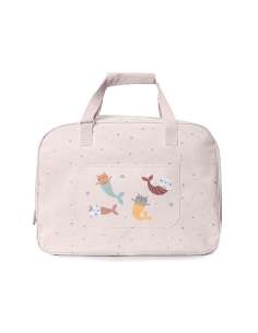 Bolso de Playa con Rejilla Monnëka Mermaid Cats Tutete