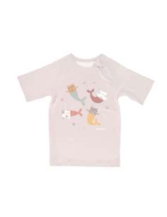 Camiseta Protección Solar Monnëka Mermaid Cats Tutete