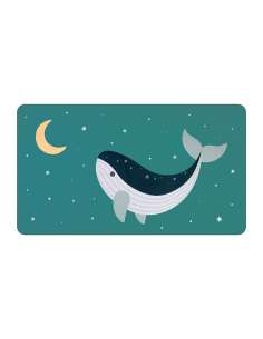 Toalla Playa Microfibra Monnëka Whale Teal Tutete