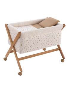 Minicuna Tijera Madera Senda Beige/Natural 55x87x74cm...