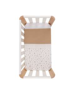 Funda Nórdica Minicuna 70x77x1cm Senda Beige Cambrass