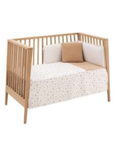Juego 2 PCS. Colcha I-V. Cuna 60 Senda Beige 60x120x3cm...